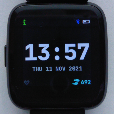 Digital watch face